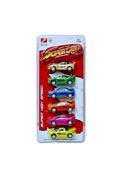 OEM Set 6 masini, super high speed, multicolor, 7 cm