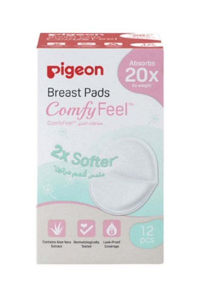 Pigeon Honeycomb Breast Pad, 12 Pieces