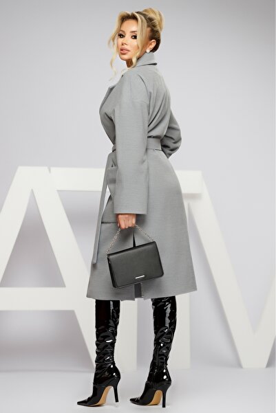 Atmosphere Fashion Gray fabric coat