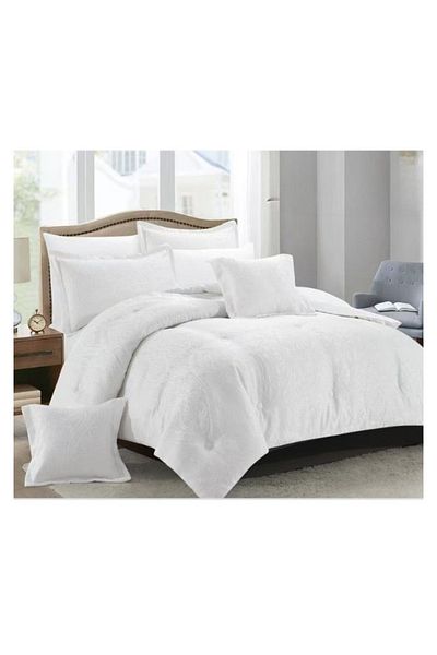 smart home Double-sided duvet set, 8-piece duvet, size 240x260 cm, filling (350 g/m²), microfiber