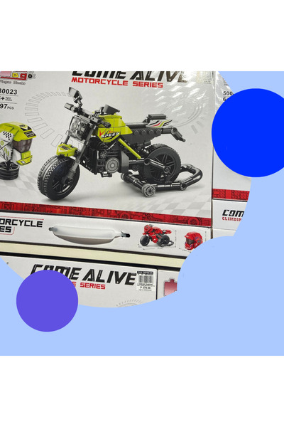 rexa Motorcycle Building Blocks Kit 397 Pcs - Die Alive Bike Model Toy 6+