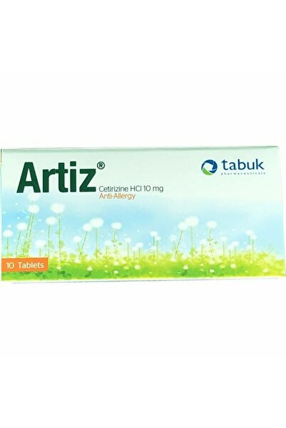 OTC أرتيز سيتيريزين هيدروكلوريد 10 ملغ مضاد للحساسية 10 أقراص