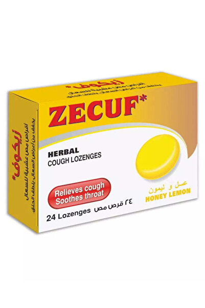 OTC معينات زيكوف بالعسل والليمون 24 قطعة