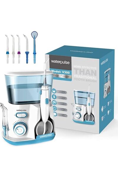 Bonjour V300G Oral Irrigator 5pcs Tips Dental Water Flosser Electric Cleaner ...