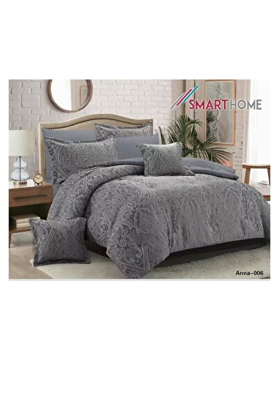 smart home Double-sided duvet set, 8-piece duvet, size 240x260 cm, filling (350 g/m²), microfiber