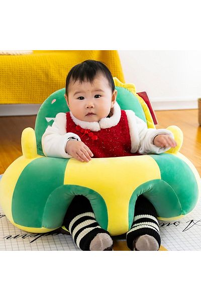 rexa Whale Baby Floor Seat Cover – Soft Infant Sitting Support Chair Cover (55 x 50 x 40 cm)