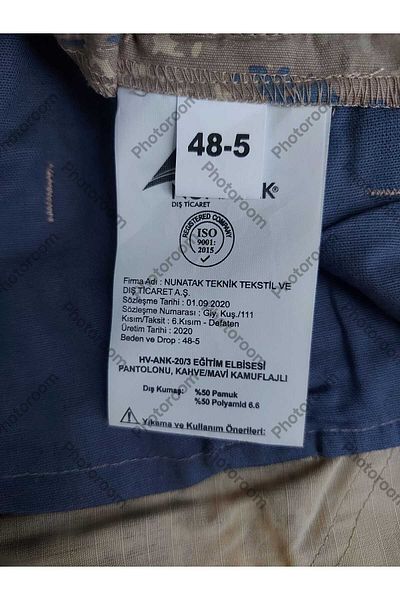 kho military design Turkish Air Force Training Dress Pant Unisex (Size 45-5/S) Zero Product