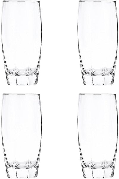 ALSAIF 4 Pieces Glass Cup Set