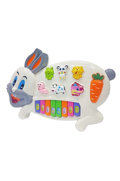 rexa Generic Musical Rabbit Piano Toy – Educational Music Toy with Rhymes & Sounds