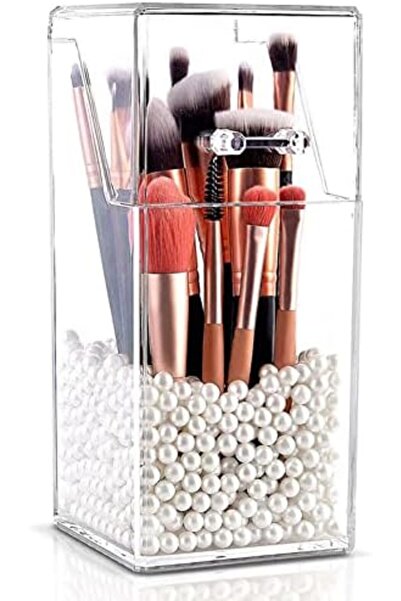 Bonjour Makeup Brush Organizer Makeup Storage Holder Transparent Acrylic Make...