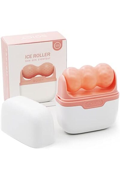 Bonjour Ice Roller for Face and Eyes - Facial Skin Care Tools with 2 in 1 Face Roller and Travel Ca
