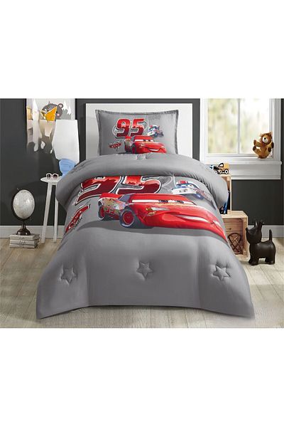 Moon Children's drawings 3-piece comforter set, soft and fluffy middle filling, 210*160 comforter