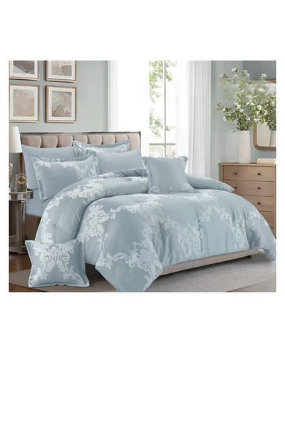 smart home Double-sided duvet set, 8-piece duvet, size 240x260 cm, filling (350 g/m²), microfiber