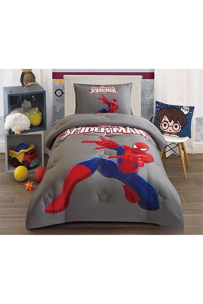 Moon Children's drawings 3-piece comforter set, soft and fluffy middle filling, 210*160 comforter