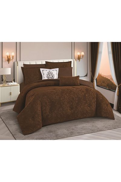 HOURS Duvet set from Horus Nafrin 8 pieces, luxurious jacquard, Lucien-02