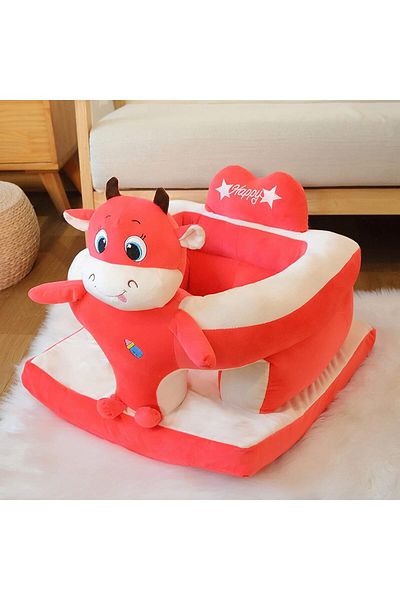 rexa Baby Sofa Support Chair – Soft Plush Animal-Shaped Infant Sitting Seat (45W x 30H cm)