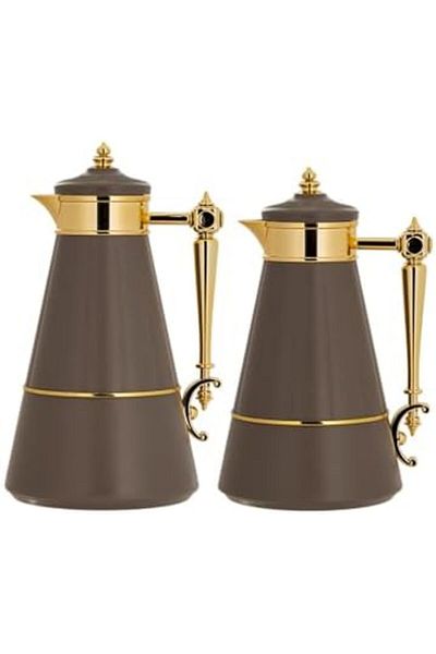 ALSAIF DALEEN 2-Pieces Coffee and Tea Vacuum Flask, leak-proof and keeps drinks hot, 0.7Liter/1Liter