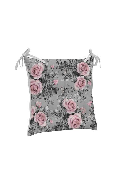 yok yok evim eve dair her şey 9-Piece Stylish Flower Patterned Fluffy Living Room Balcony Garden Kitchen Chair Cushion