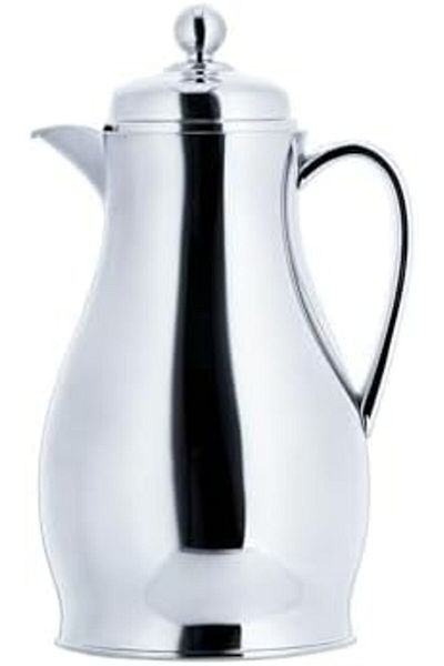 ALSAIF Nwahl Tea Vacuum Flask, leak-proof and keeps drinks hot, 0.5 Liter, Chrome