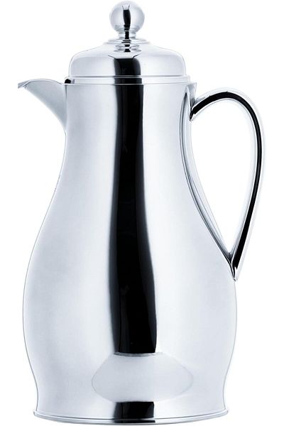 ALSAIF Nwahl Tea Vacuum Flask, leak-proof and keeps drinks hot, 0.5 Liter, Chrome