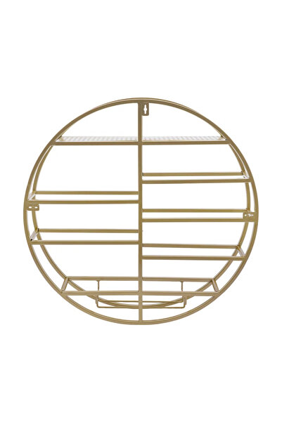 df doffo.com.tr creative furniture designs Gold Metal Daire Şaraplık Duvara M...