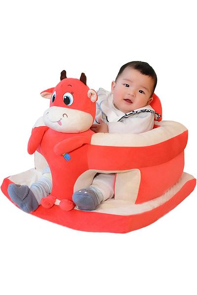 rexa Baby Sofa Support Chair – Soft Plush Animal-Shaped Infant Sitting Seat (45W x 30H cm)