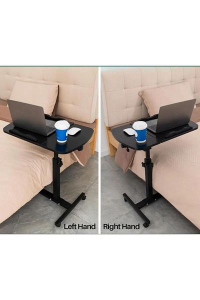 Un A practical and movable laptop table that can be adjusted to different heights - a modern and comfortable design