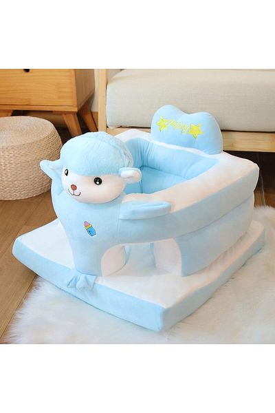 rexa Baby Sofa Support Chair – Soft Plush Animal-Shaped Infant Sitting Seat (45W x 30H cm)