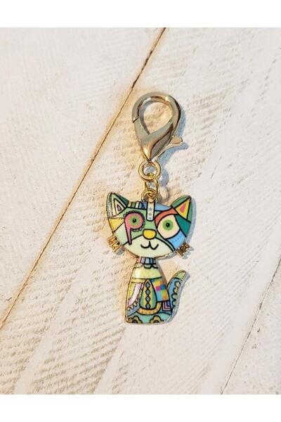est-co ميدالية مفاتيح على شكل قطة (حقيبة ساحرة)
