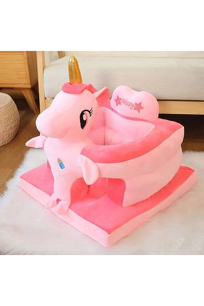 rexa Baby Sofa Support Chair – Soft Plush Animal-Shaped Infant Sitting Seat (45W x 30H cm)