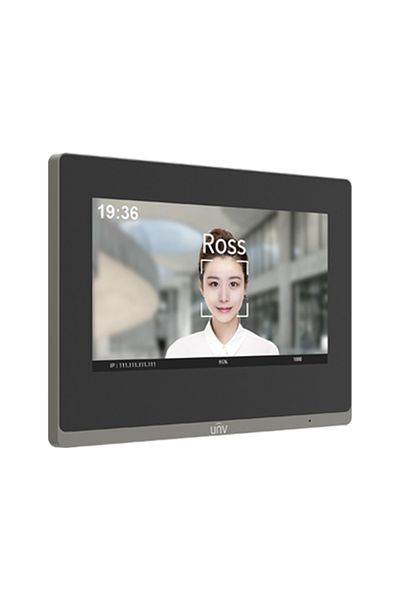 Uniview TCP/IP video intercom monitor, LCD TFT Touch Screen 7 inch, PoE, WiFi - UNV OEI-372S-H-W