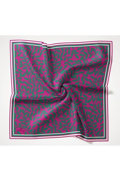 Silk Home Soft Scarf - 1040 - Purple Green