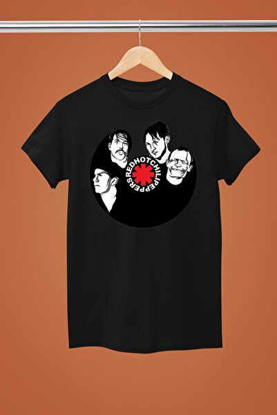 MAGORS تيشيرت روك من القطن بأكمام قصيرة مطبوع عليه ريد هوت تشيلي بيبر