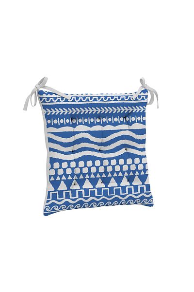yok yok evim eve dair her şey 9-Piece Sea Themed Patterned Fluffy Living Room Balcony Garden Kitchen Chair Cushion
