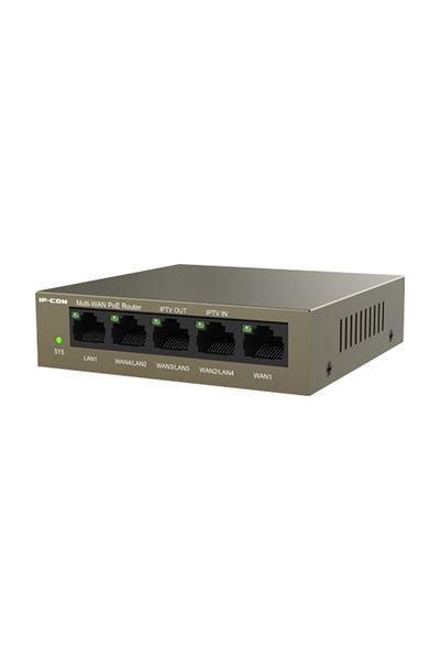 IP-COM Router 4 Gigabit PoE+ ports, 55W, 1 RJ45 Gigabit port, management - M20-PoE
