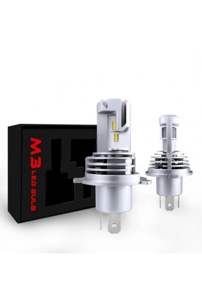 Led Light Alex Set 2 becuri LED H4 M3, 55W, 12000lm, alb 6000K