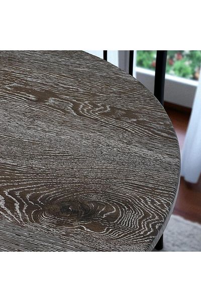 Kreslo Round dining table set with four chairs - Table height: 75 cm, Table diameter: 90 cm