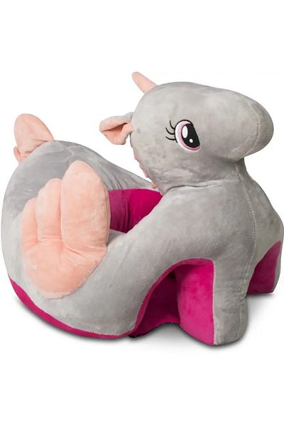 rexa Soft Plush Unicorn-Shaped Foot Stool – Kids' Decorative Ottoman (40W x 20H x 25D cm)