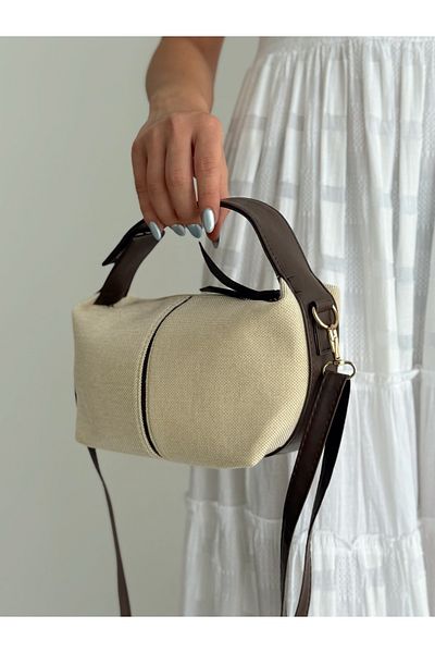 KIRASE Brand New Model Plain Straw Look Quality Adjustable Strap Shoulder, Crossbody, Hand and Arm Bag