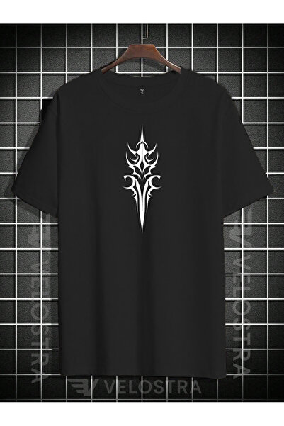 Velostra Μπλουζάκι Unisex Σύμβολο με τύπωμα oversized