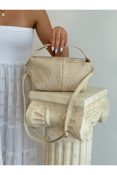 KIRASE Нова модель плетеної сумки з якісним регульованим ременем через плече, на руці та через плече для жінок.