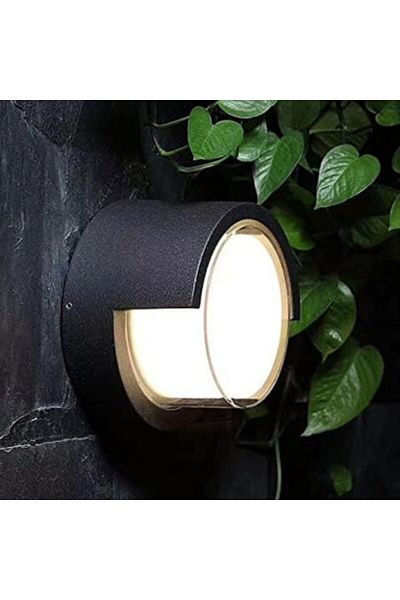 SUNPA Outdoor Wall Lights,Round 3200K Porch Lights Outdoor Wall,12W Modern Wall Sconce Light fixtures Home