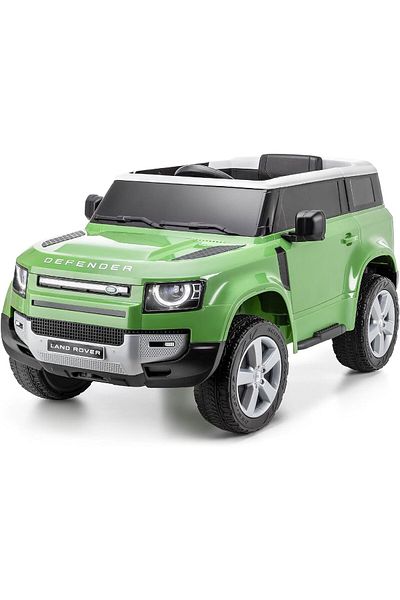 rexa Kids Electric Land Rover Defender Ride-On Car - Black Battery Powered SUV Toy