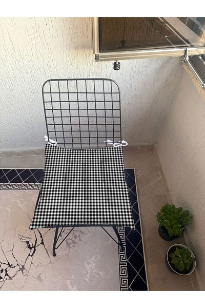 yok yok evim eve dair her şey 9 Puntal καρό Gingham μοτίβο POFUDUK Σαλόνι Μπαλκόνι Κήπος Μαξιλάρι καρέκλας κουζίνας