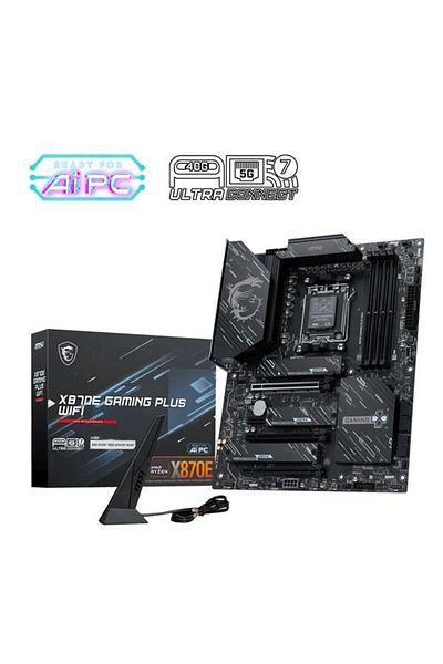 MSI X870E Gaming Plus Wifi-7 Ddr5 8200Mhz(Oc) HDMI Dp Pcie 16X V5.0 Am5 Atx