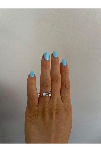 STEELSPARK Adjustable Pearl Twin Ring