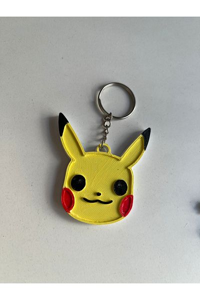 Gonulella Pikachu Keychain Pikachu 3D Figurine Keychain