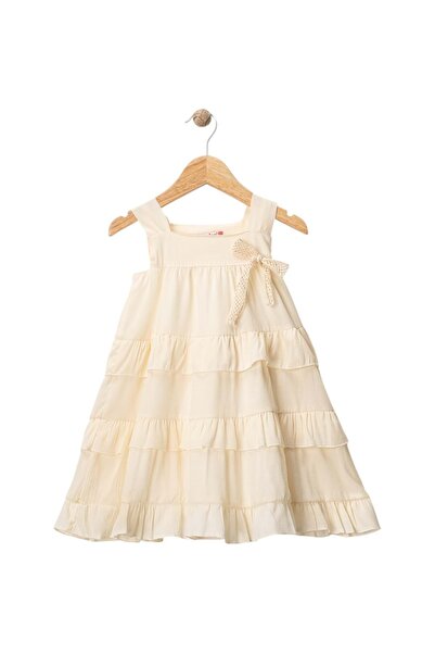 Babexi Рокля с панделка в екрю