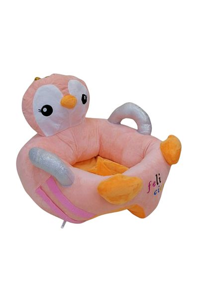 rexa Cartoon Penguin-Shaped Baby Sitting Chair – Soft Plush Support Seat for Infants & Toddlers