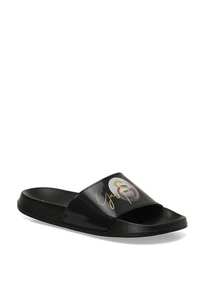 Kinetix Gs Valen 5Fx Black Men's Slippers Yellow Red